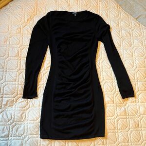 Express Black Long Sleeve Dress